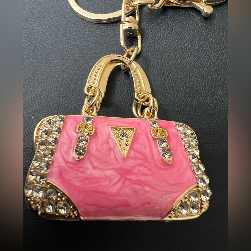 Bagcharm / Keychain Rhinestone Handbag New - Picture 3 of 6